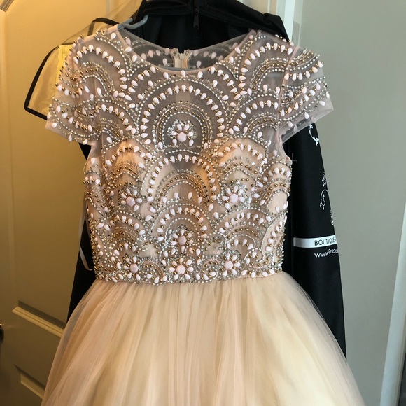 Blush Prom Ball Gown - Picture 2 of 8